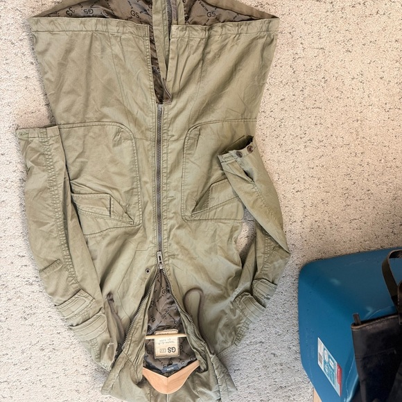 G-Star Y2K S vintage green/Khaki Hooded Utility Jacket GUC - Picture 10 of 16